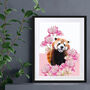 Red Panda So Safari Art Print, thumbnail 1 of 4
