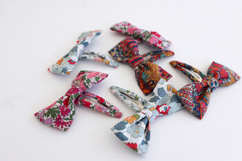 Two X Liberty London Hair Bow Clips / 50 Prints, 4 of 12