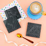 Any Location Street Map Slate Coaster Set, thumbnail 7 of 9