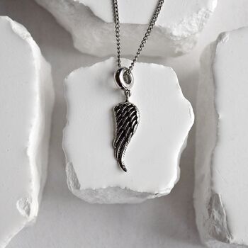 Sterling Silver Angel Wing Charm, 7 of 7