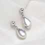 Sterling Silver Rain Drop Studs, thumbnail 1 of 6