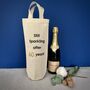 Personalised Still Sparkling Anniversary Bottle Bag, thumbnail 1 of 3