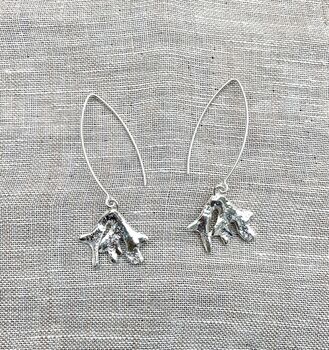 Coral Sterling Silver Earrings, 2 of 6