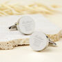 Personalised Grooms Party Wedding Cufflinks, thumbnail 11 of 11