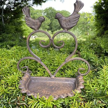 Cast Iron Wall Mounted Bird Feeder, 11 of 12