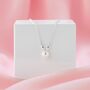 Children’s Sterling Silver Bunny Pearl Necklace – Christening, Birthday Or Flower Girl Gift, thumbnail 1 of 4