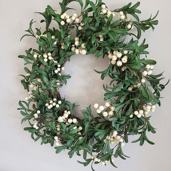 Large Mistletoe Christmas Wreath, 2 of 3