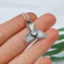 Kaikoura Whale Tail Moonstone Pendant, thumbnail 4 of 10