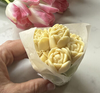 White Chocolate Bunch Of Tulips | Mother's Day Gift, 4 of 4