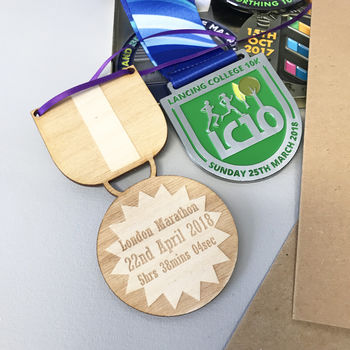 Personalised Congratulations Race Time Medal, 11 of 12