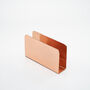 Handmade Copper Napkin Holder – Polished Finish, thumbnail 3 of 5