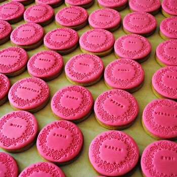 Personalised Wedding Biscuit Favours X 100, 2 of 4