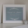 Personalised 4th Wedding Anniversary Roses Picture, thumbnail 3 of 3