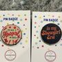 Showgirl Era Taylor Swift Swiftie Inspired Pin Badge, thumbnail 1 of 3