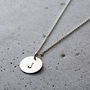 Personalised Initial Disc Necklace, thumbnail 7 of 10