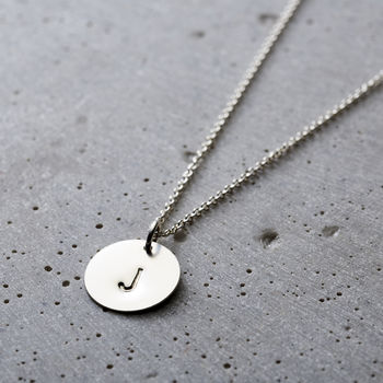 Personalised Initial Disc Necklace, 7 of 10