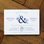 Blue China Wedding Invitations And Save The Date, thumbnail 1 of 11