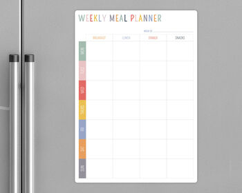 Personalised Weekly Meal Planner Whiteboard, 6 of 6