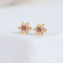 18ct Gold Plated Daffodil Stud Earrings, thumbnail 1 of 10