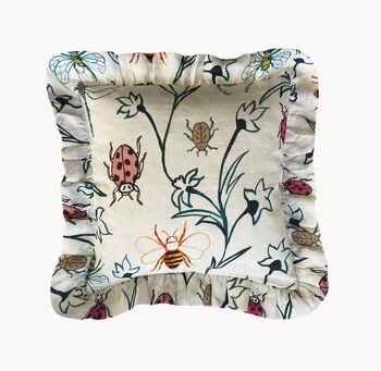 Flora Ruffle Cushion, 2 of 2