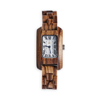 Rectangle Wrist Watch Women Gifts For Her, Wood Wristwatch, 3 of 6