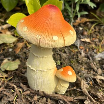 Set Of Four Mushroom Garden Decorations, 5 of 8