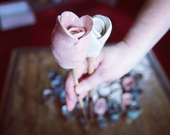 Six Handmade Ceramic Flower Cane Toppers, 2 of 10