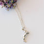 Hare Necklace In Sterling Silver, thumbnail 3 of 11