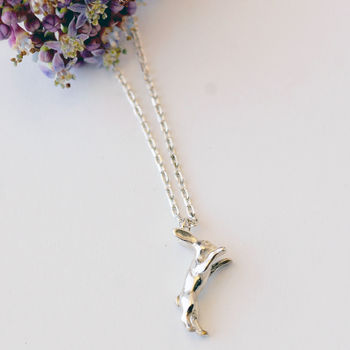 Hare Necklace In Sterling Silver, 3 of 11