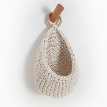Crochet Hanging Basket For Succulents And Cacti, 6 of 7