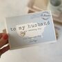 USA Husband Or Wife Wedding Day Card, thumbnail 1 of 2