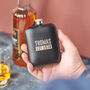 Personalised 50th Birthday Name And Year Hip Flask, thumbnail 1 of 6