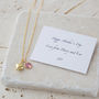 Personalised Golden Swarovski Birthstone Heart Necklace, thumbnail 3 of 4