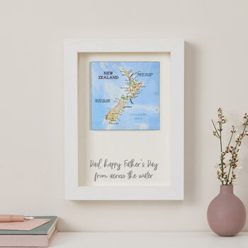 Personalised Map Square Father's Day Card, 2 of 4