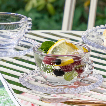 Personalised Gin Tea Cup And Saucers, 3 of 6