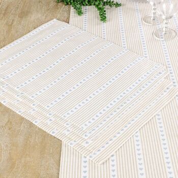 Country Farmhouse Four Person Table Linen Set, 6 of 8
