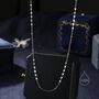 Choker Sequin And Link Chain In Sterling Silver, thumbnail 5 of 11