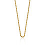 Gold Plated Twisted Rope Chain Necklace, thumbnail 5 of 7