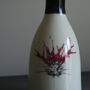 Ceramic Bottle Vase Floral Milk Thistle Design, thumbnail 2 of 3