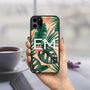 iPhone Case Palm Leaves Personalised 12 13 14 15 Se, thumbnail 1 of 2
