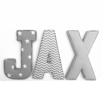 Grey Full Name Fabric Letters, 4 of 7