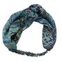 'Alanna' Blue Floral And Paisley Headband, thumbnail 3 of 4
