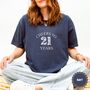 Personalised Cheers 21st Birthday Milestone T Shirt, thumbnail 12 of 12