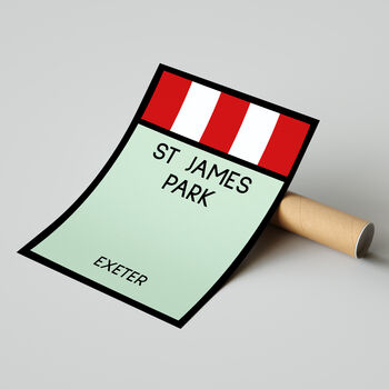 St James Park Monopoly Exeter Football Print, 2 of 2