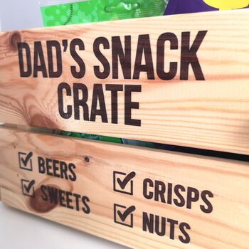 Personalised Union Flag Snack Crate Father's Day Gift, 7 of 7