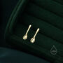Sterling Silver Spoon Stud Earrings, thumbnail 3 of 11