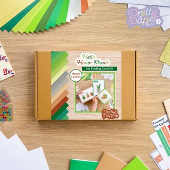 Hello House Plants! Greeting Card Making Kit | Succulents Cactus Plant Pot, 2 of 7