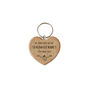 Strawberry Fields 'If Friends Were Strawberries I'd Pick You' Oak Heart Keyring | Perfect Gift | House Keys | Novelty, thumbnail 2 of 2