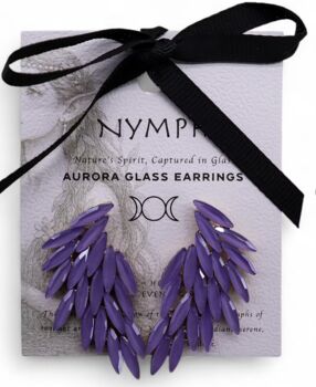 Vintage Glass Angel Wing Earrings, 4 of 12