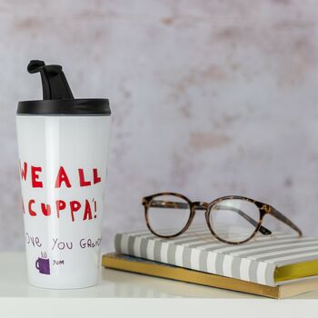 Daddy's Personalised Childs' Drawing Big Travel Mug, 4 of 8